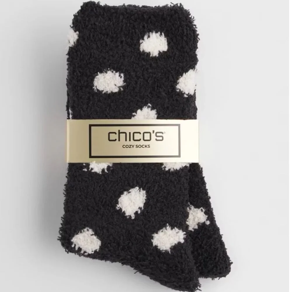 Chico’s Polka Dot Cozy Socks – NWT
